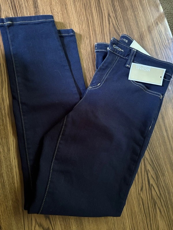 NWT Michael Kors Women’s Skinny Jeans Dark Wash Blue Stretch Size 6