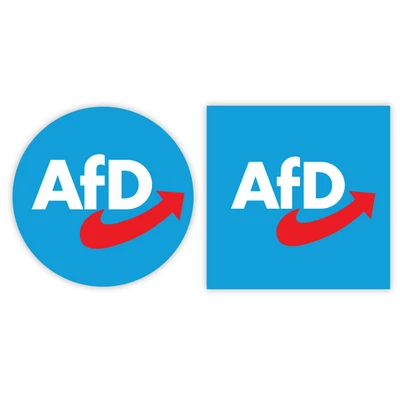 FLAGSHIPPER 50x AfD Sticker Aufkleber Rechte Sticker Set gegen Linke Heimatliebe Neu