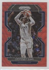 2022 Panini Prizm WNBA Ruby Wave Prizm Odyssey Sims #102 5ya