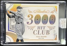 2025 Panini Flawless Paul Waner #2 3,000 Hit Club Gold 10/10 Braves