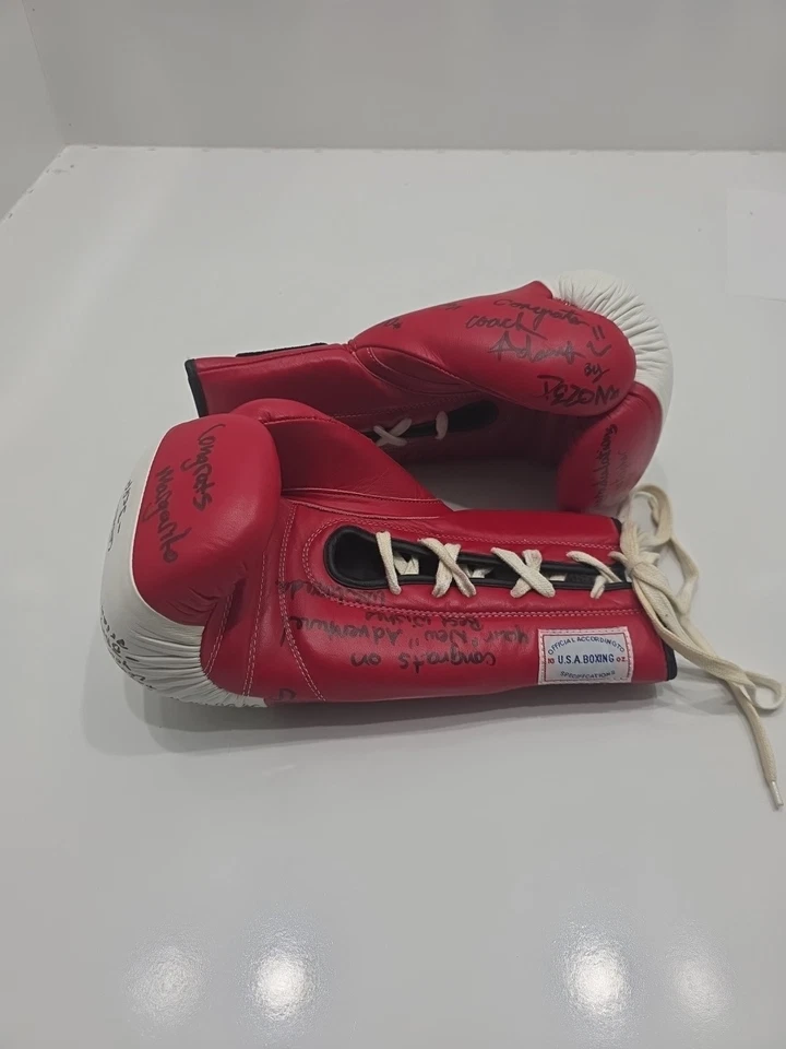 Ringside Boxing Gloves Present For actor ADAM CLARK THOMPSON - Image 4 of 4
