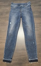 SPANX Denim Jeggings Pull On Size Small Jeans Shaping Skinny Distressed