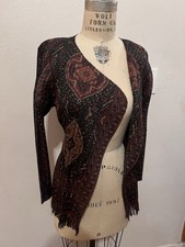 Issey Miyake pleats please Kilim Pattern Cardigan Size 3