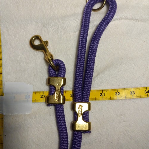 Foggy Dog Marine Rope Dog Leash Nylon Braided PURPLE Petite Up To 35 Lbs 48"LG