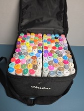 Ohuhu 120 Color Art Marker Set Alcohol-Based Broad Fine Brush Tips