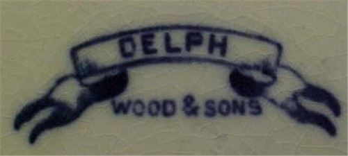 Delph Flow Blue Soup Bowl Wood & Sons Antique Good Condition - Picture 5 of 5