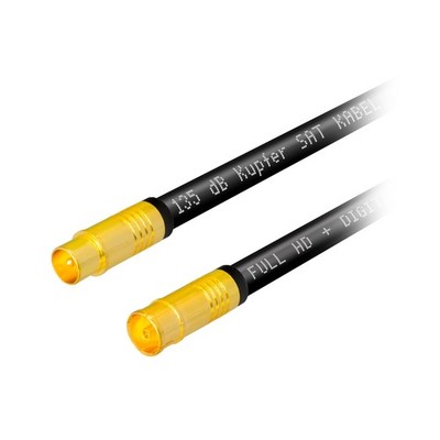 2m Antennen Anschluss Koaxial kabel 135dB 5-fach CU IEC Stecker Buchse DVB-C/T2