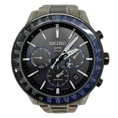 Seiko Astron 5X SBXC009 Dual Time Titanium Uhr mit Box und extra Gliedern