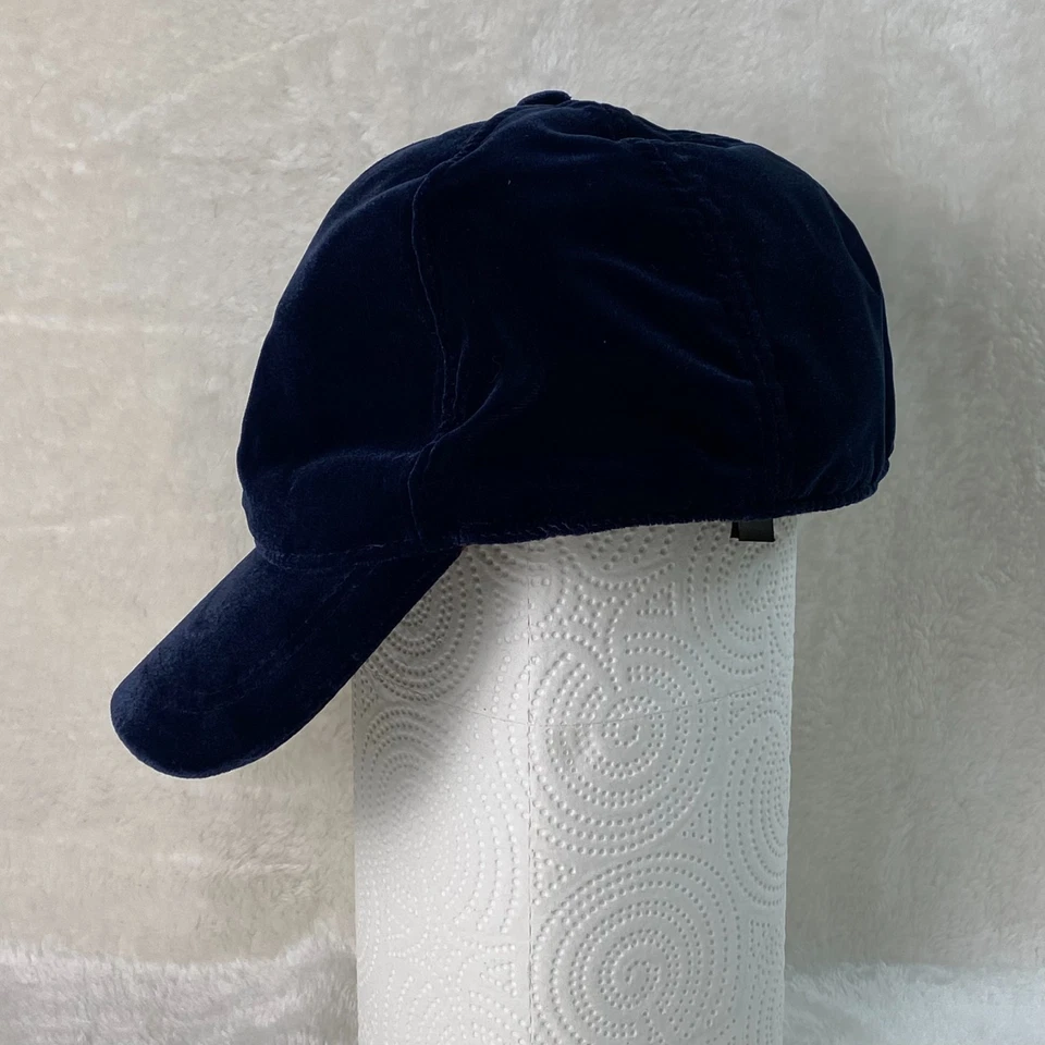 Gorra de béisbol de terciopelo azul medianoche H&M talla L 58 sombrero de felpa de terciopelo azul Van Gogh Foto 2 de 4