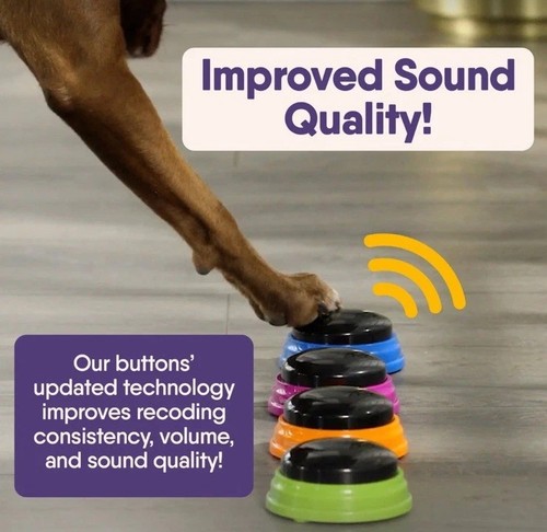 Ensemble de démarrage Hunger For Words Talking Pet boutons pour communication - Photo 4/10