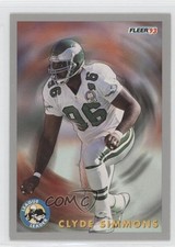 1993 Fleer Clyde Simmons #258 0c4