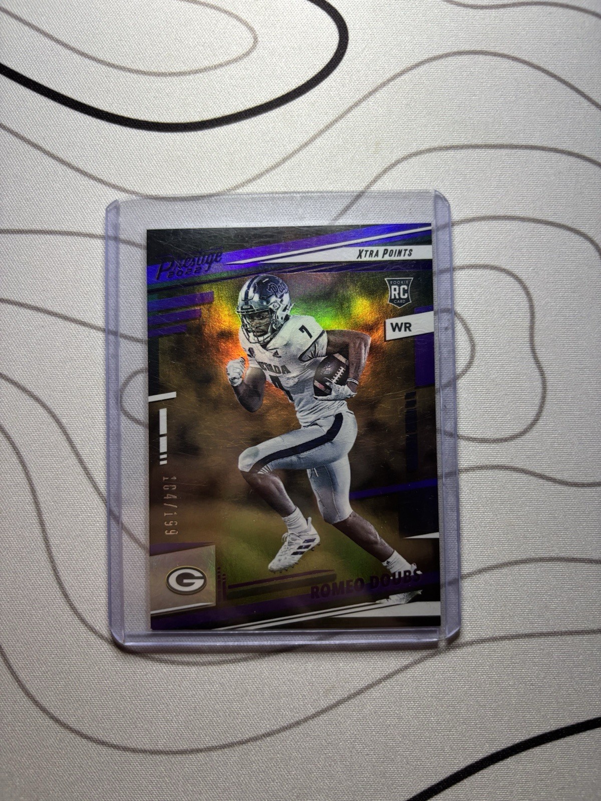 2022 Panini Prestige - Rookies Romeo Doubs #329 Xtra Points Purple /199 (RC)