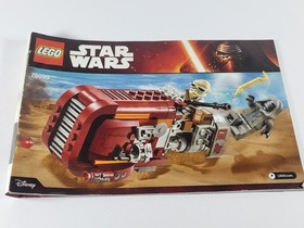 LEGO 2015 Star Wars Rey's Speeder Set 75099 + Instructions Force Awakens Ep. 7