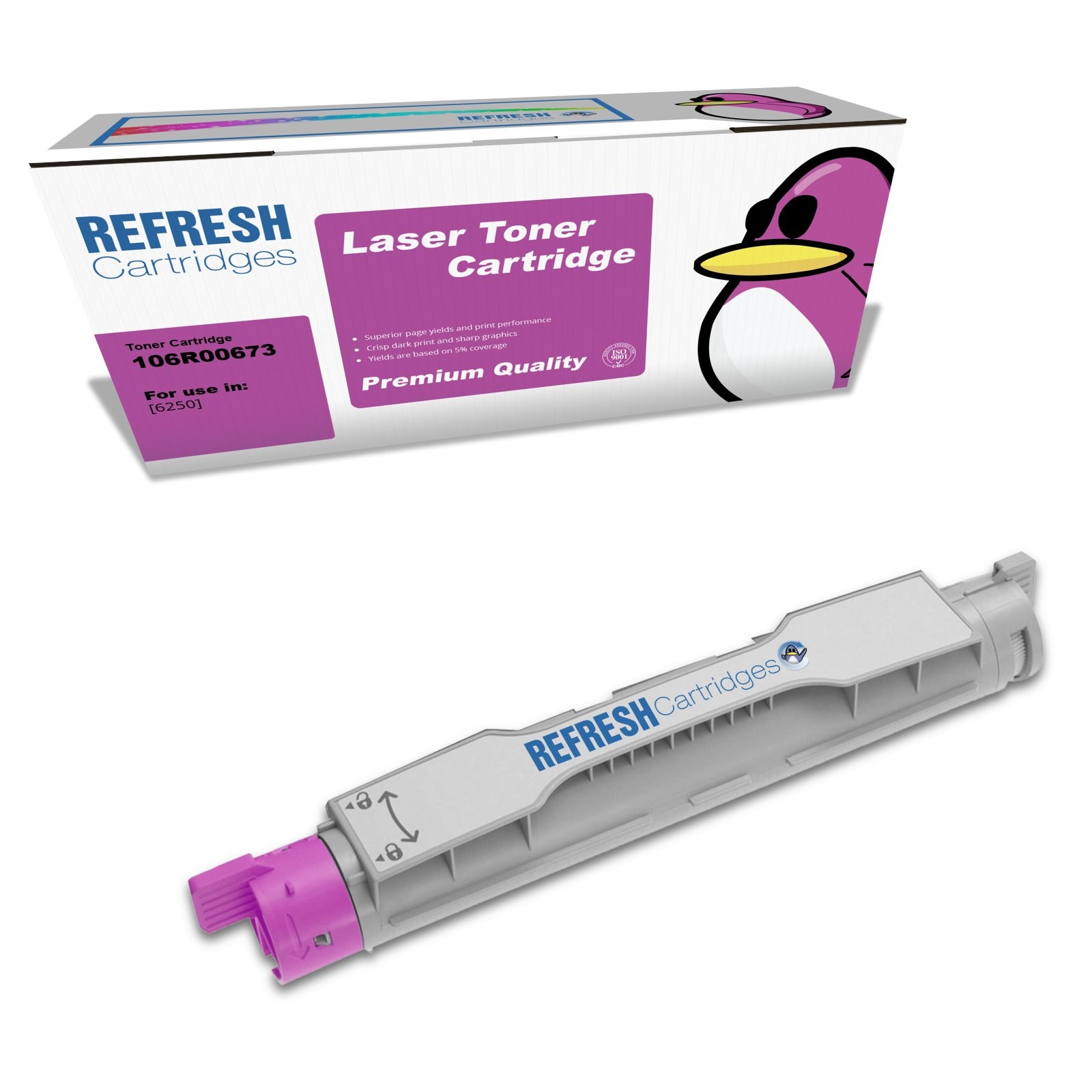Refresh Cartridges Magenta 106R00673 Toner Compatible With Xerox Printers