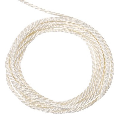 Twisted Cord Trim, 5 Yard 2.5mm 3-Ply Twine Braided Rope, Cream White