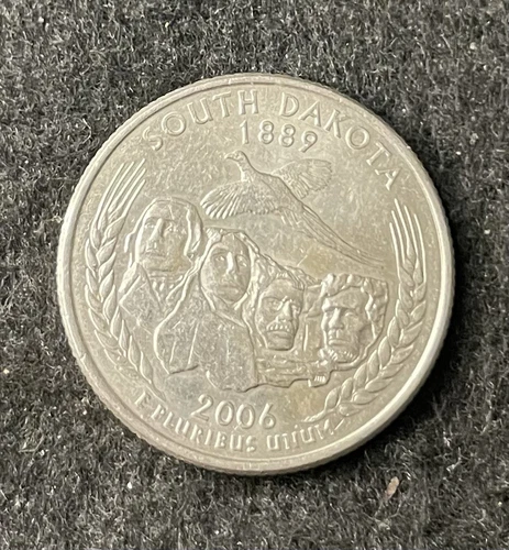 2006 D South Dakota Quarter Circulated Free Shipping