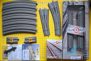 Tillig Bettungsgleise Konvolut Spur TT Farbe Grau