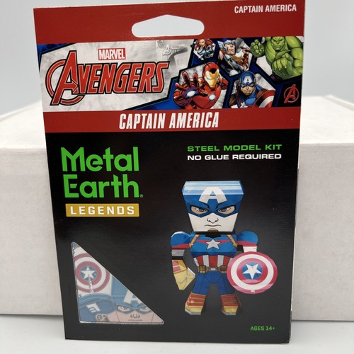 Avengers Metal Earth Legends Captain America model kit - Picture 1 of 4