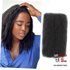 100 Human Hair 4C Afro Kinky Bulk Hair for Braiding  10 Inch 50g Natural