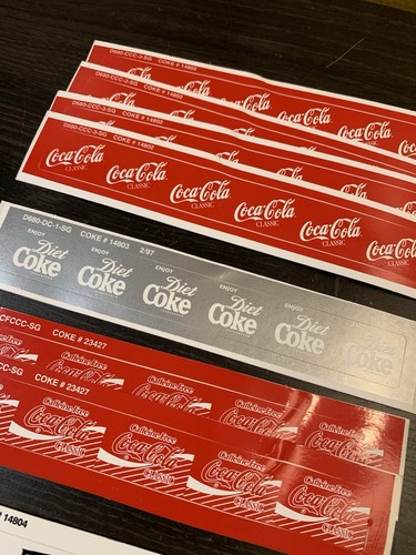 50+ Mello Yello Soda Stickers Coca Diet Cola USA Adv Sheet - Picture 4 of 6