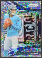 2025 Panini Prizm Cam Ward Fractal No Huddle #11 RC Tennessee Titans AB4