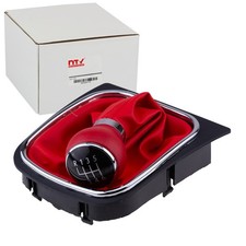 NTY 6-GANG SCHALTKNAUF SCHALTHEBEL ROT passend für VW GOLF JETTA | GZB-VW-040