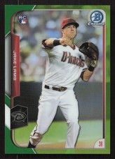 2015 Bowman Chrome Jake Lamb Green Refractor #/99 RC #168 Rookie Card. rookie card picture