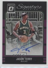 2016 Panini Donruss Optic Signature Series Purple Prizm Jason Terry #23 Auto 5l1