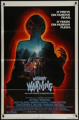 Without Warning 1980 Original Movie Poster 27x41 Horror Sci-Fi Palance Landau