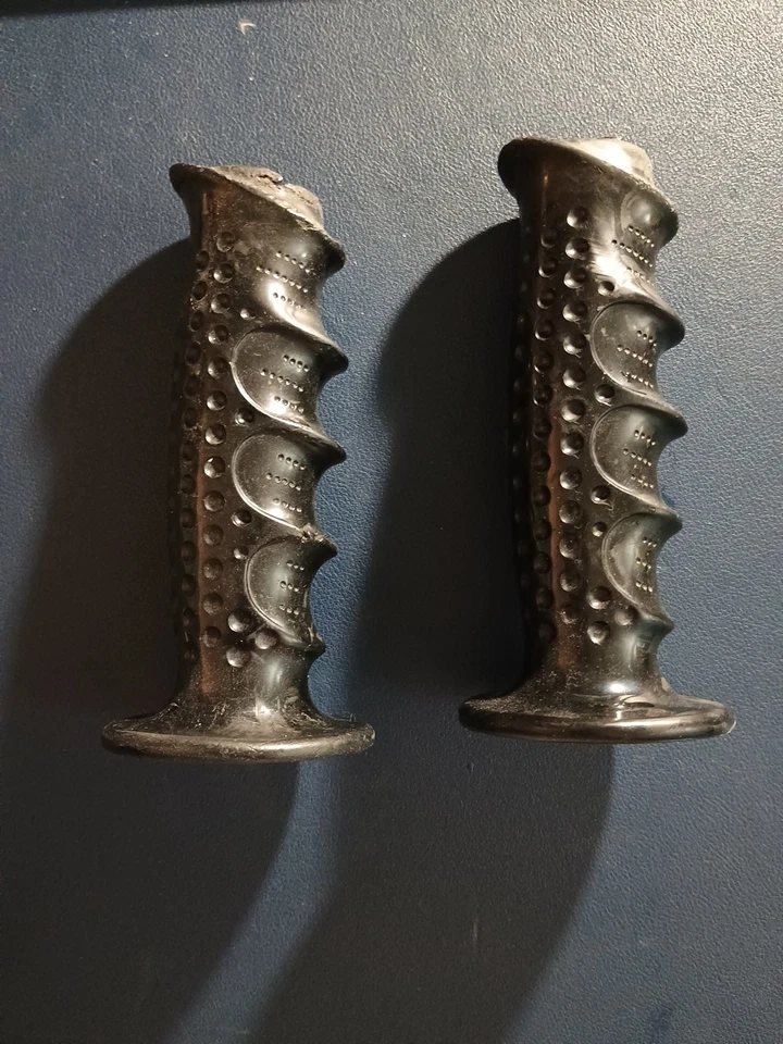 80 年代 BMX 车把握把,黑色,旧学校,美国制造,罕见 — 第 3/4 张图片