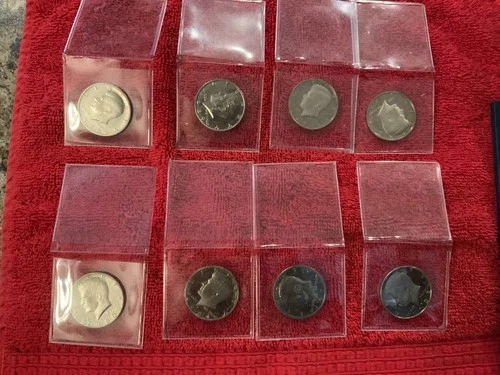 8 Proof Kennedy Half Dollars