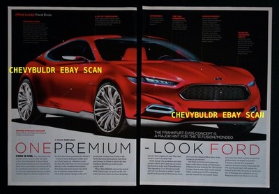 2011 Ford Evos Concept Car Info Article ''One Premium-Look Ford'' Fusion