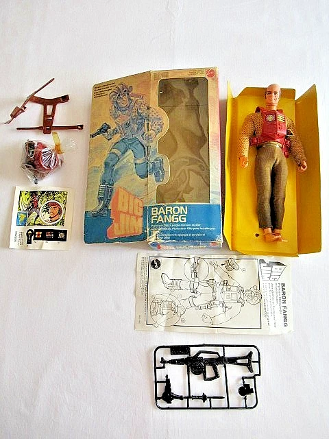 BIG JIM 9302 par MATTEL - BARON FANGG dans sa BOITE D'ORIGINE et ses ACCESSOIRES - Photo 1/4