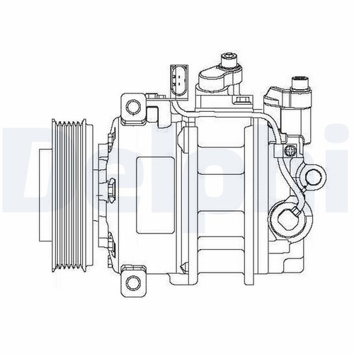 COMPRESSOR AIR CONDITIONING CS20475 FOR VW CRCA/CATA/BKS/CASA/CNRB 3.0L 6cyl - Picture 2 of 10