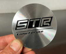 Str Flow Forged Wheels Silver Metal Custom Wheel Hub Center Caps Single 1