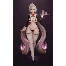 1/24 75mm 3D Print Model Kit Modern Nudes Beautiful Girl Woman Waiter Unpainted