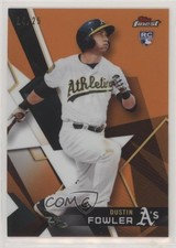 2018 Topps Finest Orange Refractor 14/25 Dustin Fowler #53 y8h