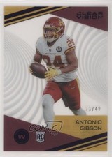 2020 Panini Chronicles Clear Vision Rookies Purple 23/49 Antonio Gibson 0t2
