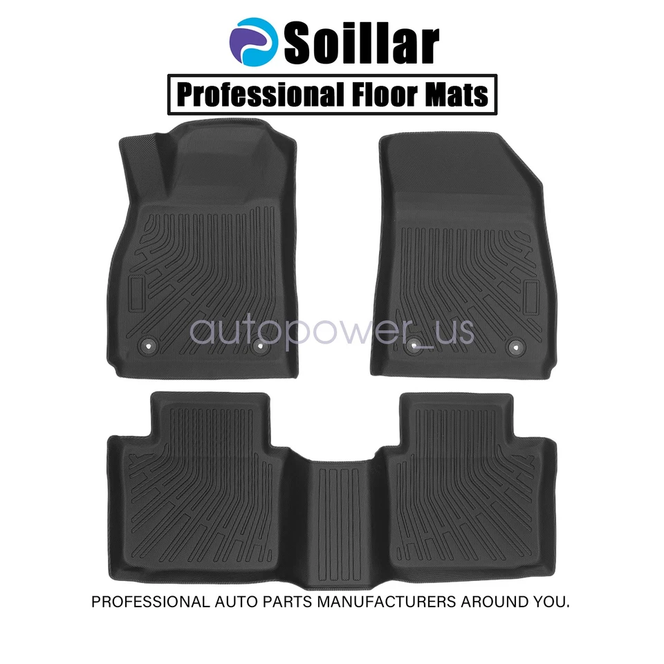 Juego de alfombrillas TPE delanteras y de segunda fila para Cadillac XTS 2013-2019 para todo tipo de clima Foto 2 de 4