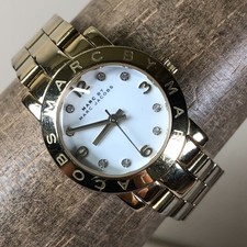 Marc Jacobs Amy Women MBM3057 Fashion Gold Tone Quartz Analog 26mm Watch 6"