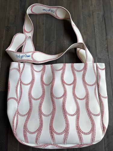 MÄDCHEN GOT GAME Baseball Naht BEUTELTASCHE Handtasche CATCHALL Handtasche