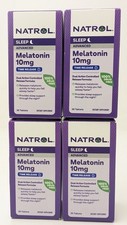 4 Natrol Sleep Advanced Time Release Melatonin 10mg 4/26