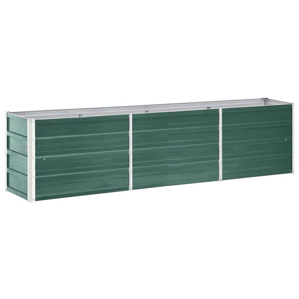 Orto Bio con vidaXL Letto Rialzato 240x40x45 cm Acciaio Zincato - 4