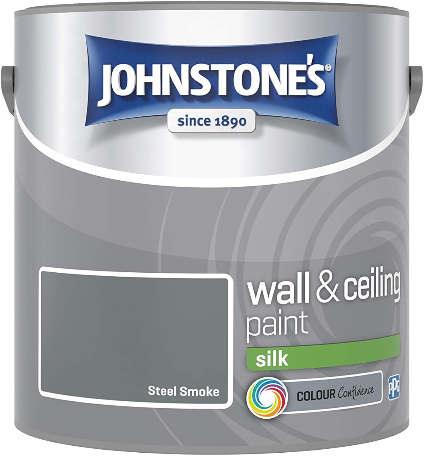 Johnstone's Silk Emulsion Paint - Steel Smoke / 2.5L - Image 4