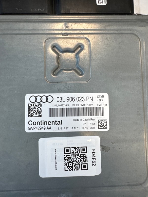 03L906023FC Centralina iniezione AUDI A3 (8P) 1.6 TDI CR FAP (66Kw) Ber.