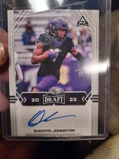 Leaf 2022 Draft Quentin Johnston Rookie Autograph Insert #BA-QJ1 Football Card