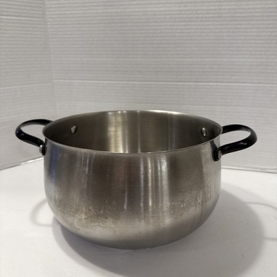 Swiss Kuhn Rikon Switzerland  18/10 Stainless Steel 6qt Pot No Lid Excellent  