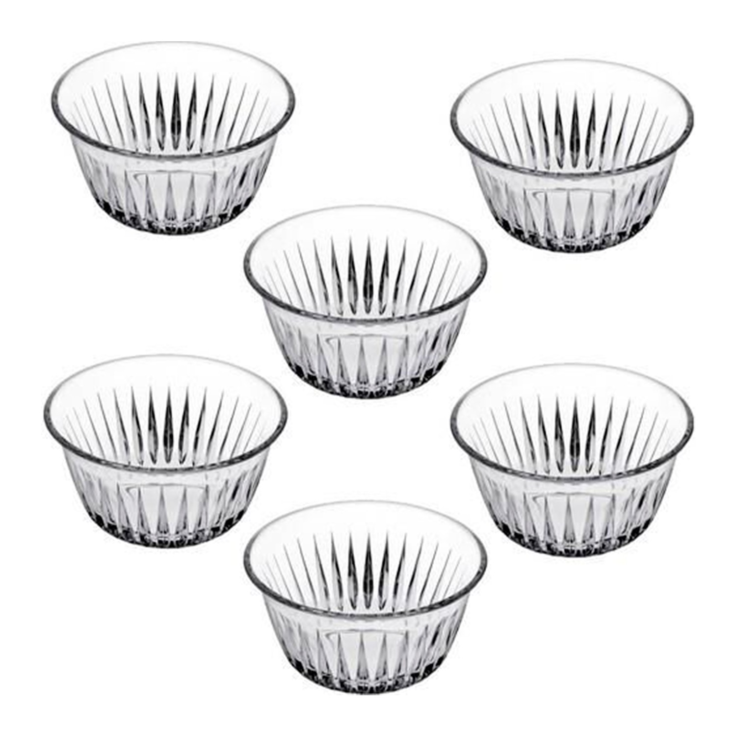 Набор из 6 предметов 10x5 см Десертный прозрачный в Пасабахче 4190₽