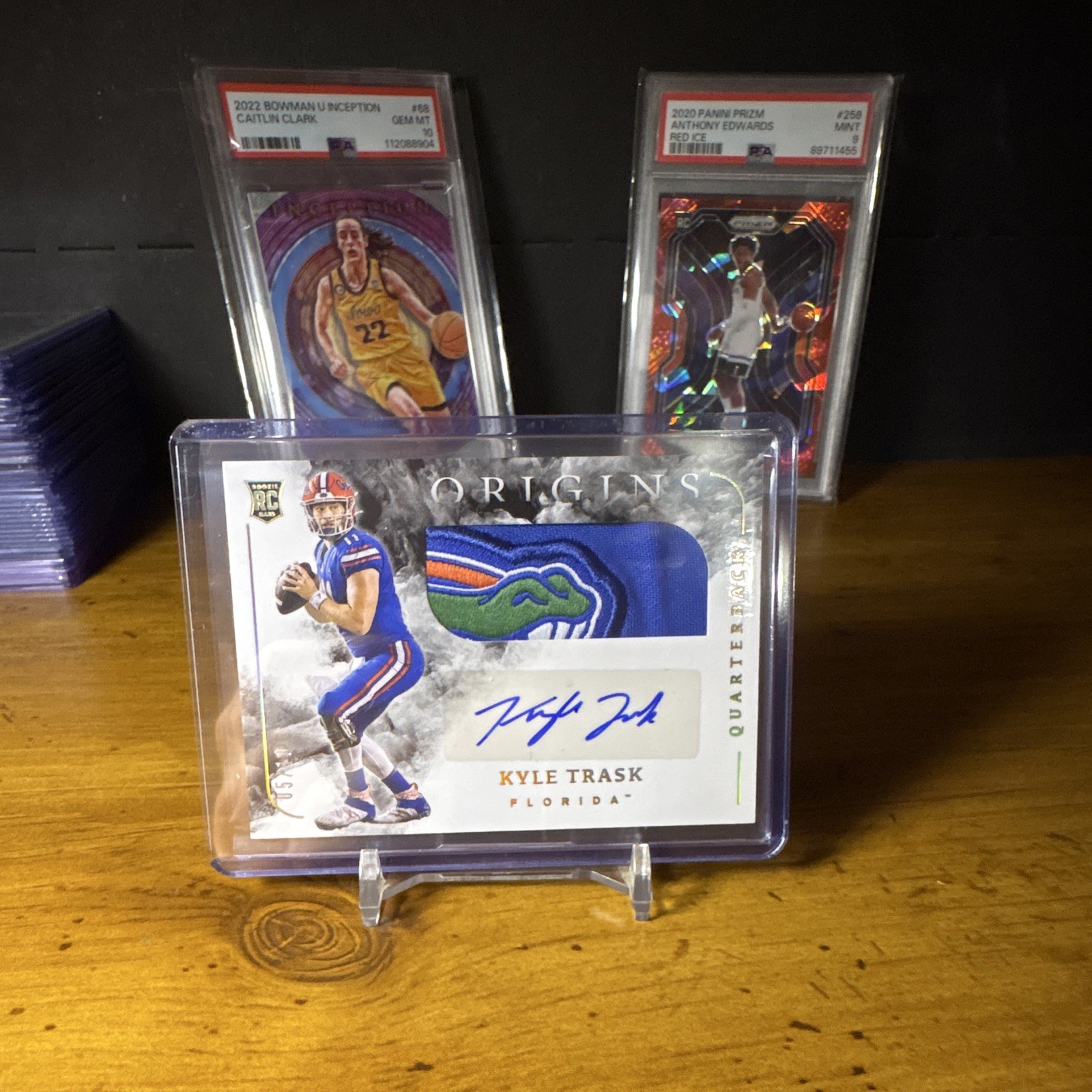 2021 Panini Chronicles DP - Origins Rookie Patch Autographs Kyle Trask Gold /10