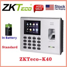 ZKteco K40 USB Biometric Fingerprint Time Attendance System With Battery